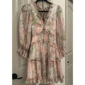 Floral Ruffle Midi Dress